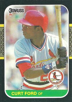 1987 Donruss #454 Curt Ford Front