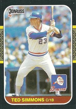 1987 Donruss #537 Ted Simmons Front