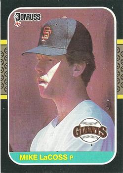 1987 Donruss #636 Mike LaCoss Front
