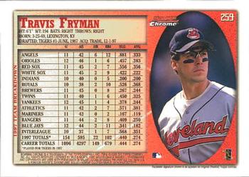 1998 Bowman Chrome #259 Travis Fryman Back