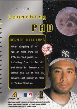 1998 Pinnacle Performers - Launching Pad #18 Bernie Williams Back