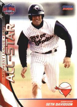 2003 Choice Midwest League All-Stars #29 Seth Davidson Front