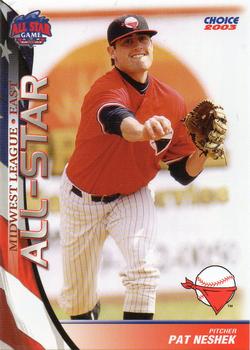 2003 Choice Midwest League All-Stars #31 Pat Neshek Front