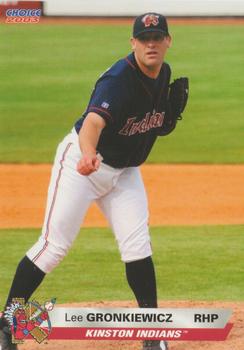 2003 Choice Kinston Indians #08 Lee Gronkiewicz Front