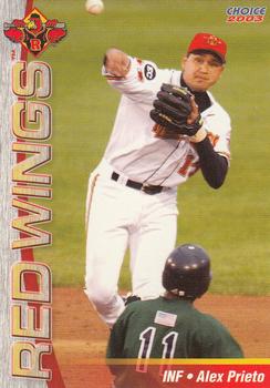 2003 Choice Rochester Red Wings #21 Alex Prieto Front