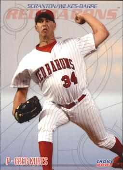 2003 Choice Scranton/Wilkes-Barre Red Barons #11 Greg Kubes Front