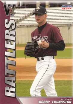 2003 Choice Wisconsin Timber Rattlers #16 Bobby Livingston Front