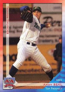 2003 Grandstand Eastern League Top Prospects #NNO Andy Beal Front