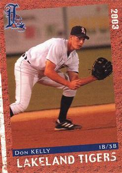 2003 Grandstand Lakeland Tigers #NNO Don Kelly Front