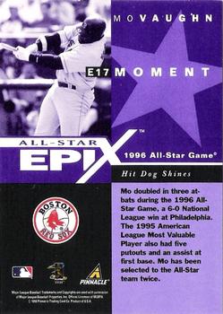 1998 Pinnacle Plus - All-Star Epix Purple #E17 Mo Vaughn Back
