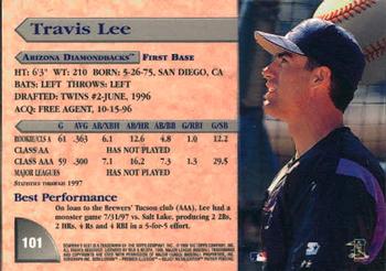 1998 Bowman's Best #101 Travis Lee Back