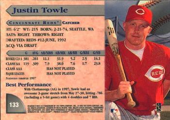 1998 Bowman's Best #133 Justin Towle Back