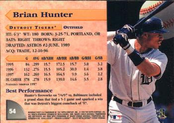 1998 Bowman's Best #54 Brian Hunter Back