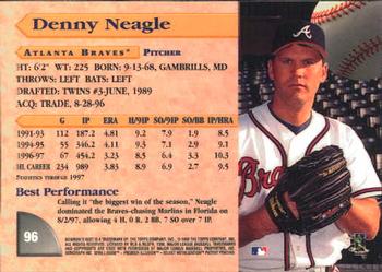 1998 Bowman's Best #96 Denny Neagle Back