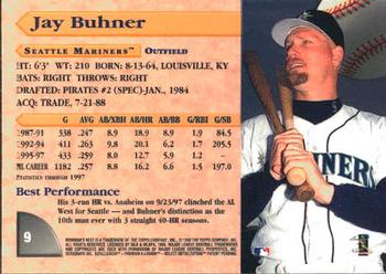 1998 Bowman's Best #9 Jay Buhner Back