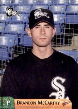 2003 MultiAd Great Falls White Sox #17 Brandon McCarthy Front