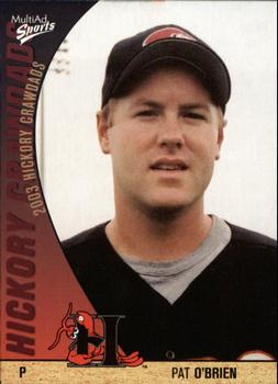2003 MultiAd Hickory Crawdads Update #30 Pat O'Brien Front