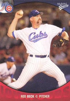 2003 MultiAd Iowa Cubs #1 Rod Beck Front