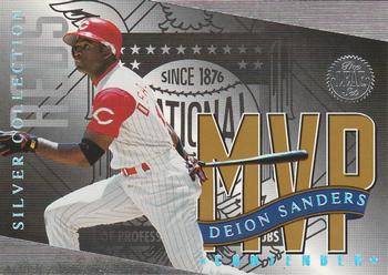 1994 Leaf - MVP Contender Silver Collection National League #NNO Deion Sanders Front