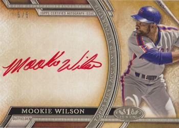 2015 Topps Tier One - Acclaimed Autographs Red Ink #AA-MWN Mookie Wilson Front