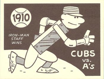 1967 Laughlin World Series #7 1910 Cubs vs A's Front