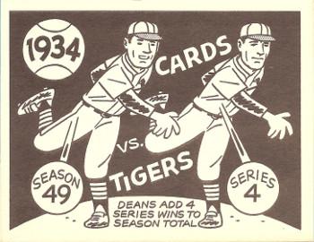 1967 Laughlin World Series #31 1934 Cards vs Tigers Front