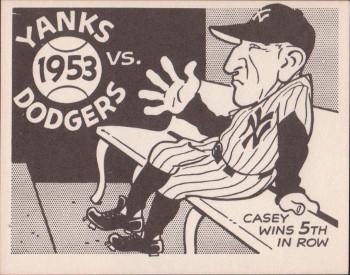 1967 Laughlin World Series #50 1953 Yanks vs Dodgers Front