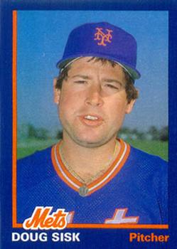 1985 New York Mets Super Fan Club #7 Doug Sisk Front