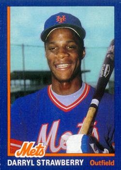 1986 New York Mets Super Fan Club #8 Darryl Strawberry Front