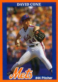 1989 New York Mets Junior Mets Club #NNO David Cone Front