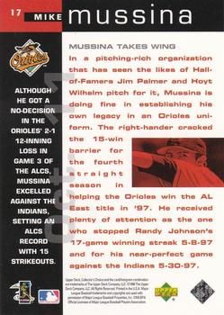 1998 Collector's Choice #17 Mike Mussina Back