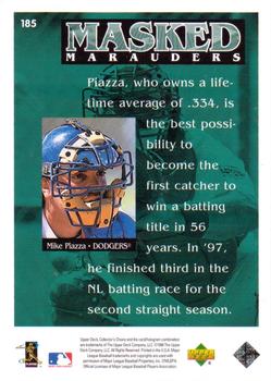 1998 Collector's Choice #185 Mike Piazza Back