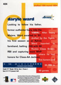 1998 Collector's Choice #424 Daryle Ward Back