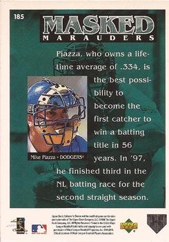 1998 Collector's Choice #185 Mike Piazza Back