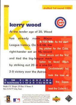 1998 Collector's Choice #202A Kerry Wood Back