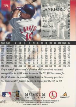 1998 Pinnacle - Museum Collection #PP8 Ray Lankford Back