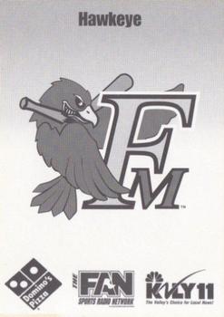2003 Fargo-Moorhead RedHawks #NNO Hawkeye Back