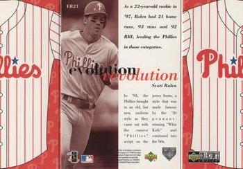 1998 Collector's Choice - Evolution Revolution #ER21 Scott Rolen Back