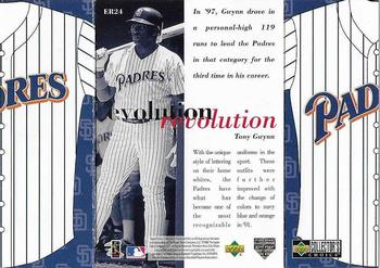 1998 Collector's Choice - Evolution Revolution #ER24 Tony Gwynn Back