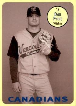 2003 Vancouver Canadians #NNO Dan Fyvie Front