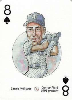 2006 Hero Decks New York Yankees Baseball Heroes Playing Cards (3rd Edition) #8♠ Bernie Williams Front