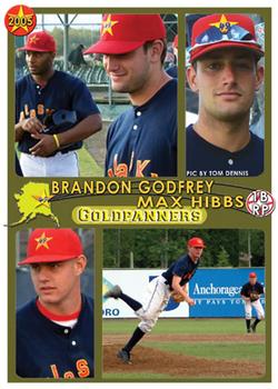 2005 Alaska Goldpanners #19 Brandon Godfrey / Max Hibbs / Bill Seinsoth /  Frank Alfano / Mike Ball / Brent Strom Front