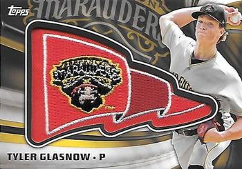 2015 Topps Pro Debut - Pennant Patches #PP-TG Tyler Glasnow Front