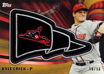 2015 Topps Pro Debut - Pennant Patches Gold #PP-KC Kyle Crick Front