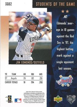 1998 Collector's Choice - StarQuest #SQ62 Jim Edmonds Back