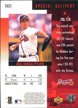 1998 Collector's Choice - StarQuest #SQ25 Greg Maddux Back