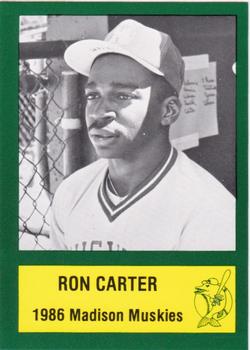 1986 Madison Muskies #5 Ron Carter Front
