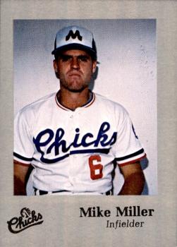 1986 Time Out Sports Memphis Chicks Silver #NNO Mike Miller Front
