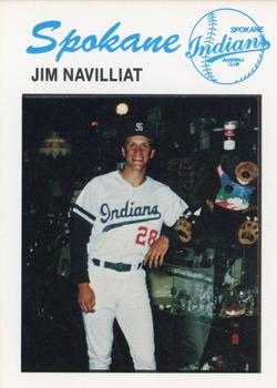 1986 University City Spokane Indians #NNO Jim Navilliat Front