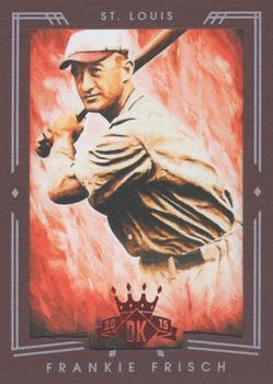 2015 Panini Diamond Kings - Framed Red #50 Frankie Frisch Front